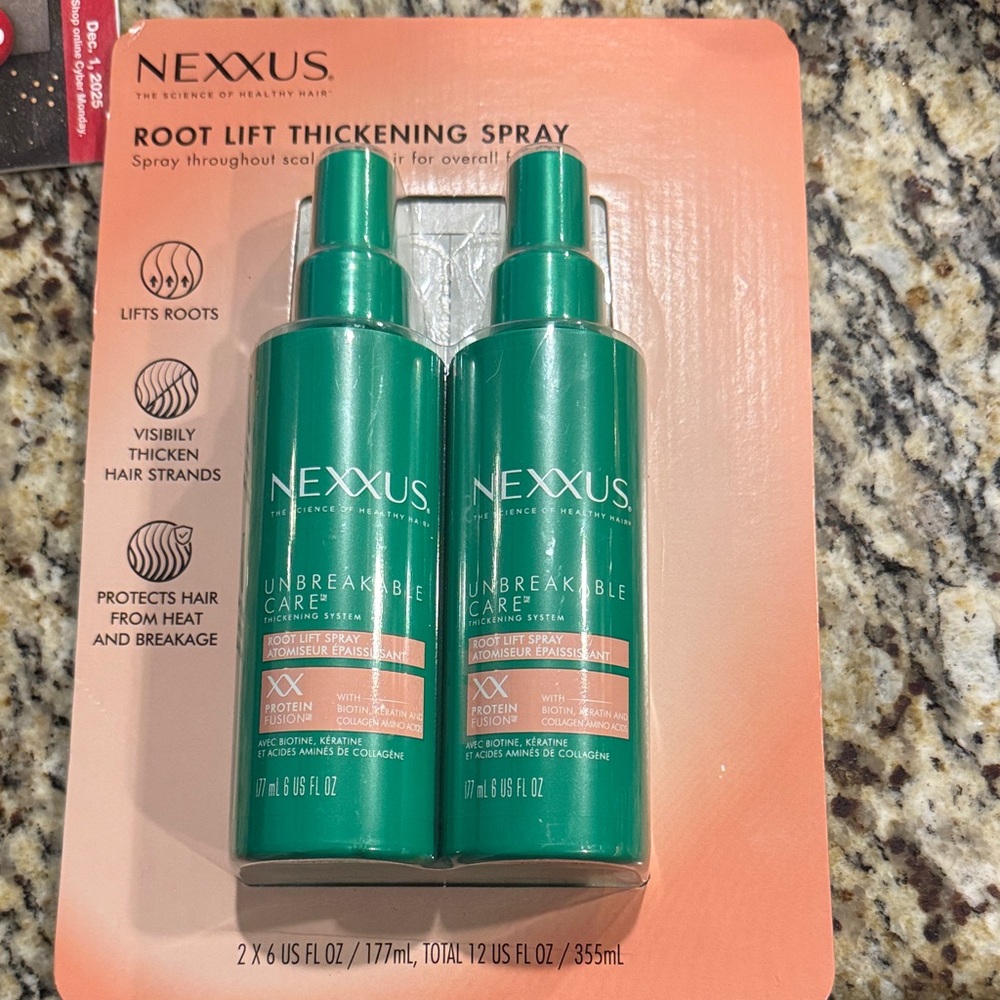 Nexxus Unbreakable Care Root Lift Thickening Spray pack of 2